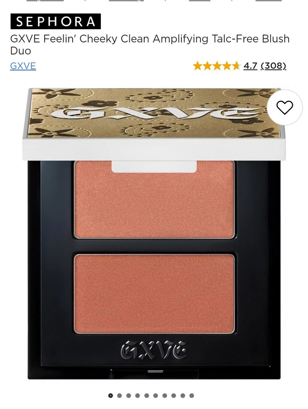 GXVE Feelin' Cheeky Blush Duo Talc-Free in Stars Aligned - NIB